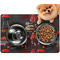 Barbeque Dog Food Mat - Small w/ Name or Text