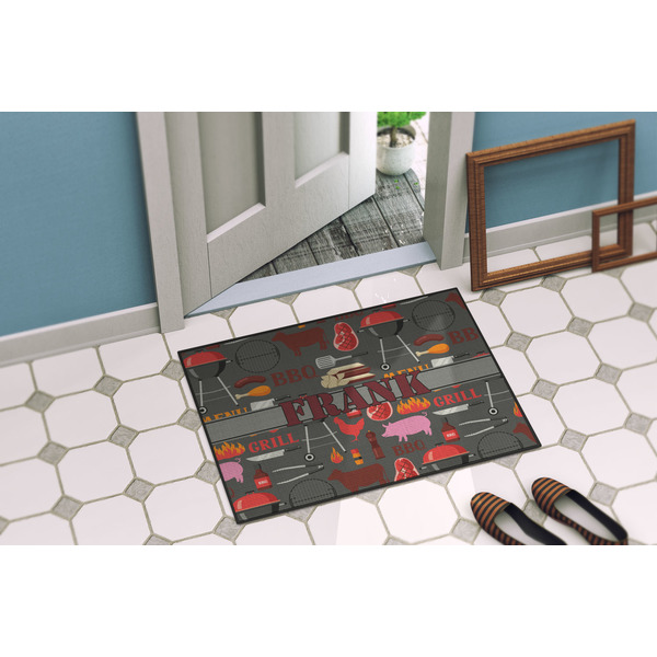 Barbeque Door Mat Lifestyle