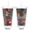 Barbeque Double Wall Tumbler with Straw - Approval