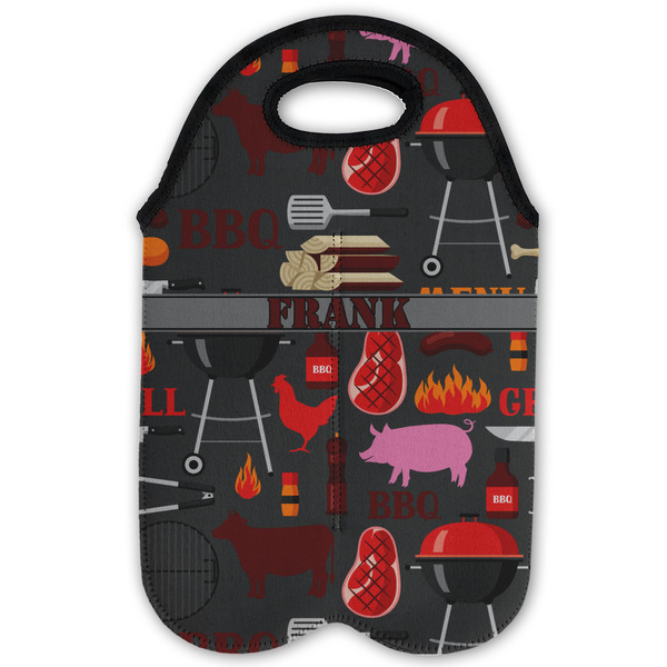 Barbeque Double Wine Tote - Flat (new)