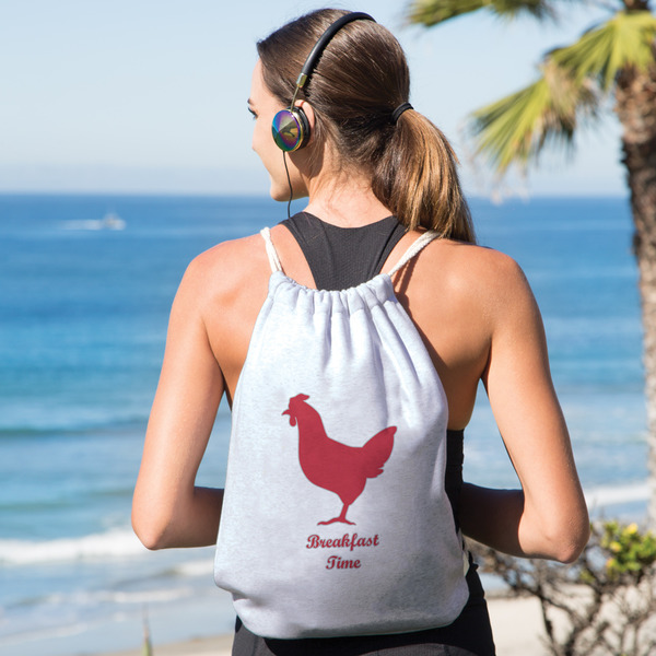 Barbeque Drawstring Backpacks - Sweatshirt Fleece - Double Sided - LIFESTYLE