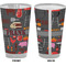 Barbeque Pint Glass - Full Color - Front & Back Views