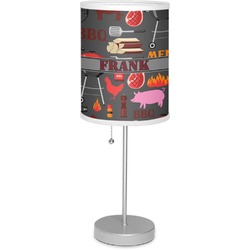 Barbeque 7" Drum Lamp with Shade Linen (Personalized)