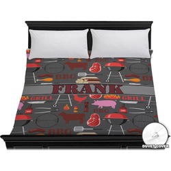 Barbeque Duvet Cover - King (Personalized)