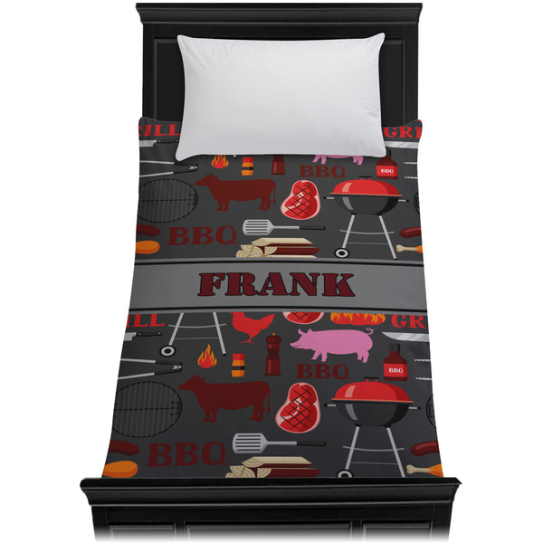 Barbeque Duvet Cover - Twin XL - On Bed - No Prop