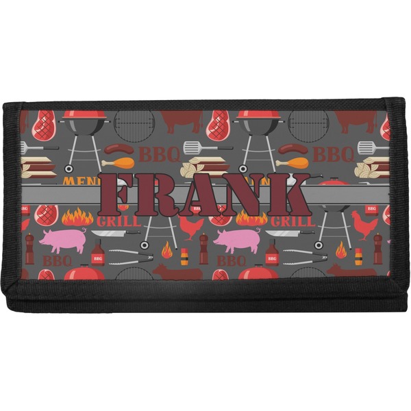 Custom Barbeque Canvas Checkbook Cover (Personalized)