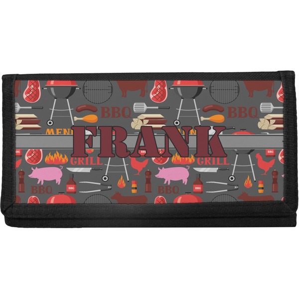 Custom Barbeque Canvas Checkbook Cover (Personalized)