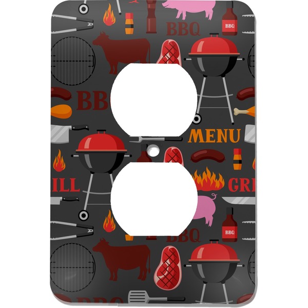 Custom Barbeque Electric Outlet Plate