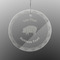 Barbeque Engraved Glass Ornament - Round (Front)