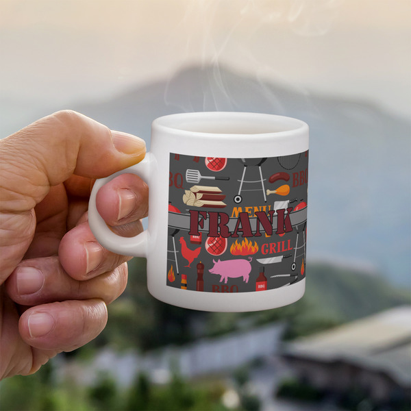 Custom Barbeque Single Shot Espresso Cup - Single (Personalized)