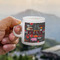 Barbeque Espresso Cup - 3oz LIFESTYLE (new hand)
