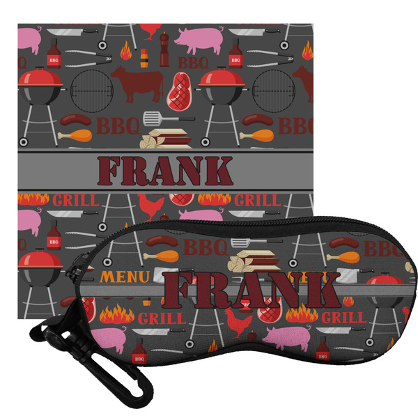 Custom Barbeque Eyeglass Case & Cloth (Personalized)