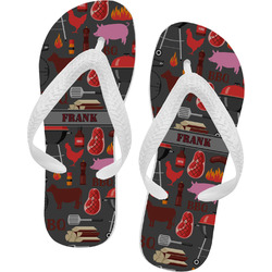 Barbeque Flip Flops - XSmall (Personalized)