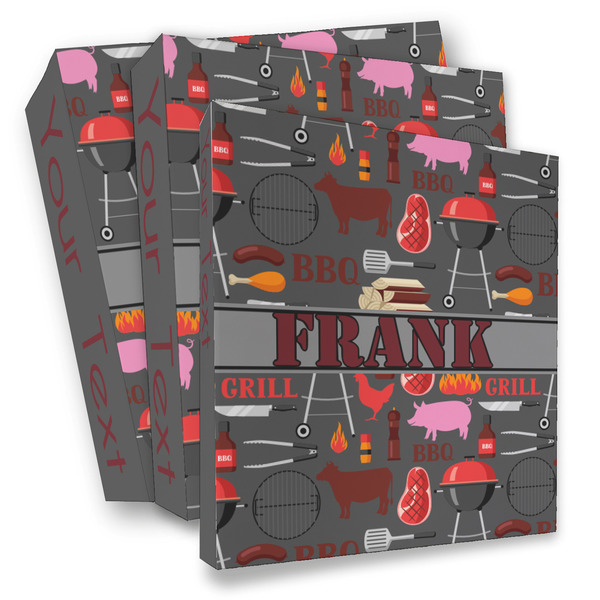 Custom Barbeque 3 Ring Binder - Full Wrap (Personalized)