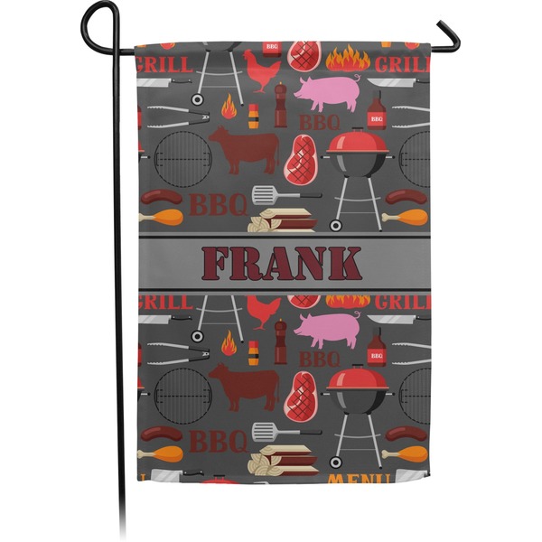 Custom Barbeque Small Garden Flag - Double Sided w/ Name or Text