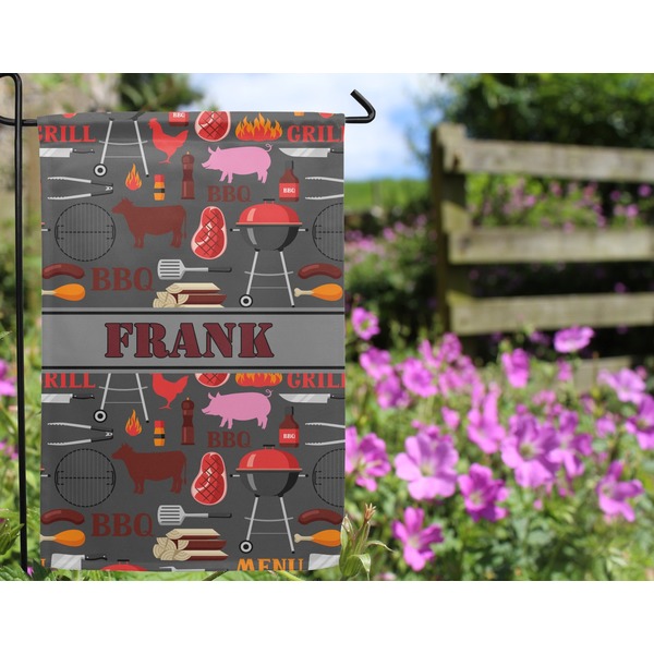 Barbeque Garden Flag - Outside In Flowers