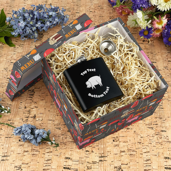 Barbeque Gift Boxes with Lid - Canvas Wrapped - X-Large - In Context