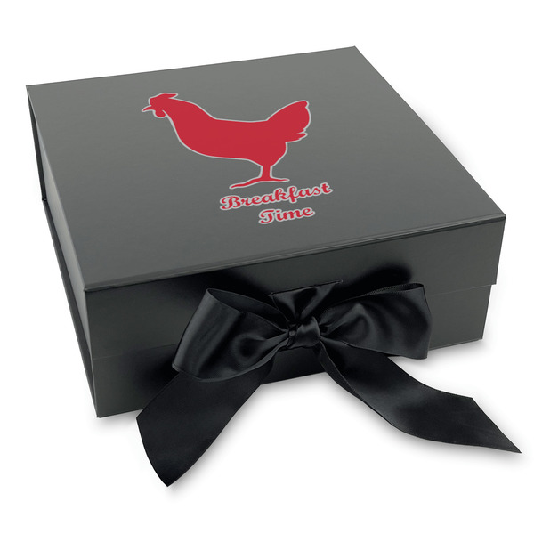 Custom Barbeque Gift Box with Magnetic Lid - Black (Personalized)