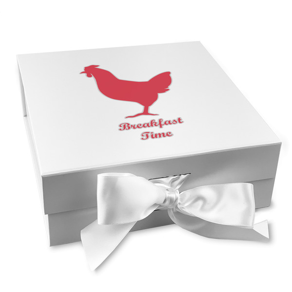 Custom Barbeque Gift Box with Magnetic Lid - White (Personalized)