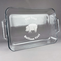 Barbeque Glass Baking and Cake Dish (Personalized)