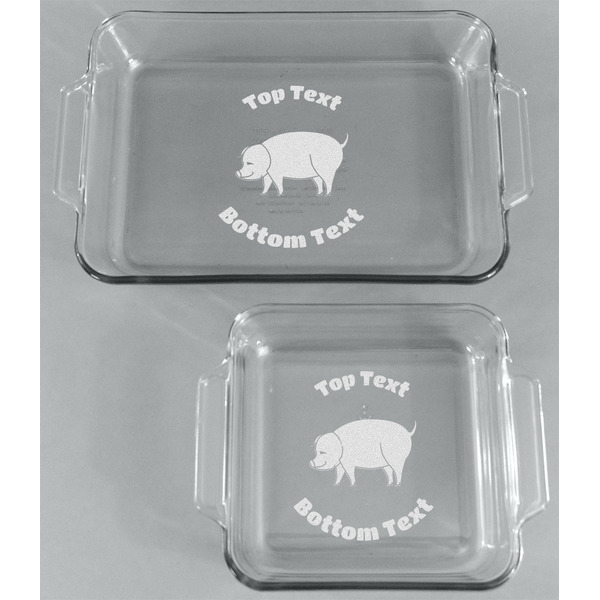 Barbeque Glass Baking Dish Set - FRONT