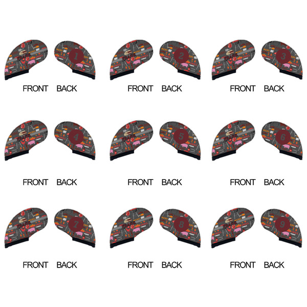 Barbeque Golf Club Covers - APPROVAL (set of 9)