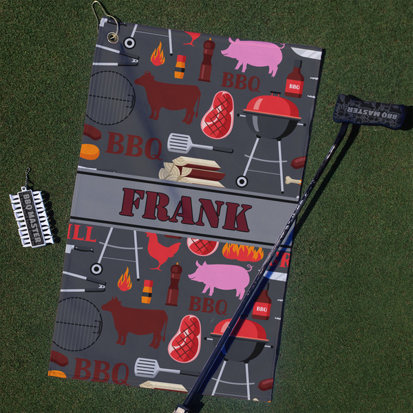 Custom Barbeque Golf Towel Gift Set (Personalized)
