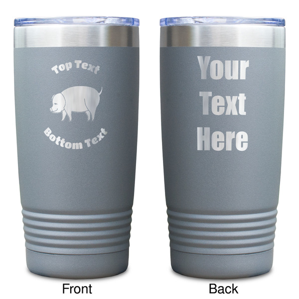 Barbeque Gray Polar Camel Tumbler - 20oz - Double Sided - Approval