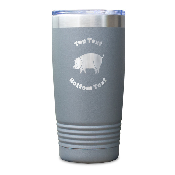 Barbeque Gray Polar Camel Tumbler - 20oz - Single Sided - Approval