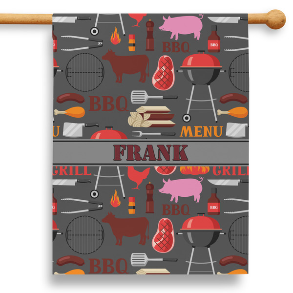 Custom Barbeque 28" House Flag (Personalized)