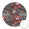 Barbeque Printed Cookie Topper - Round (Personalized)