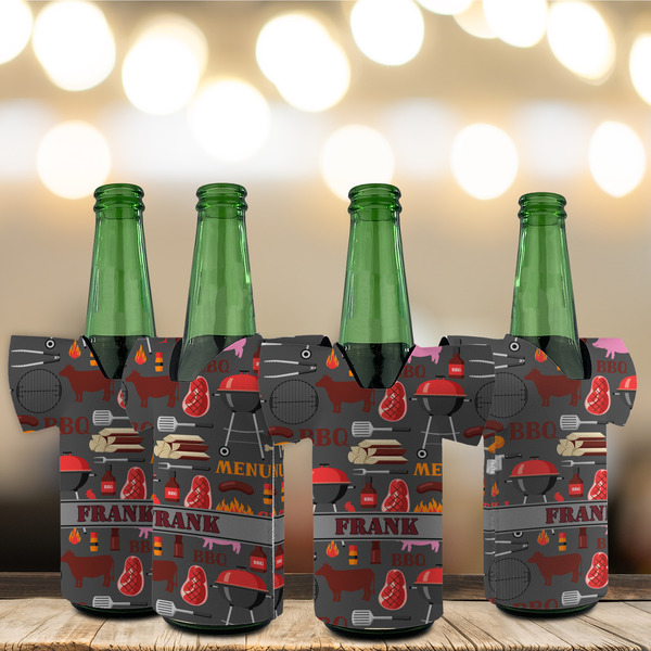 Barbeque Jersey Bottle Cooler - Set of 4 - LIFESTYLE