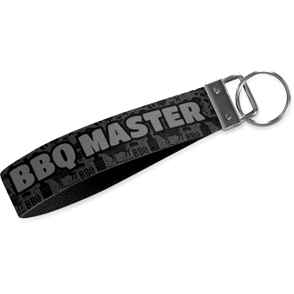Custom Barbeque Webbing Keychain Fob - Small (Personalized)
