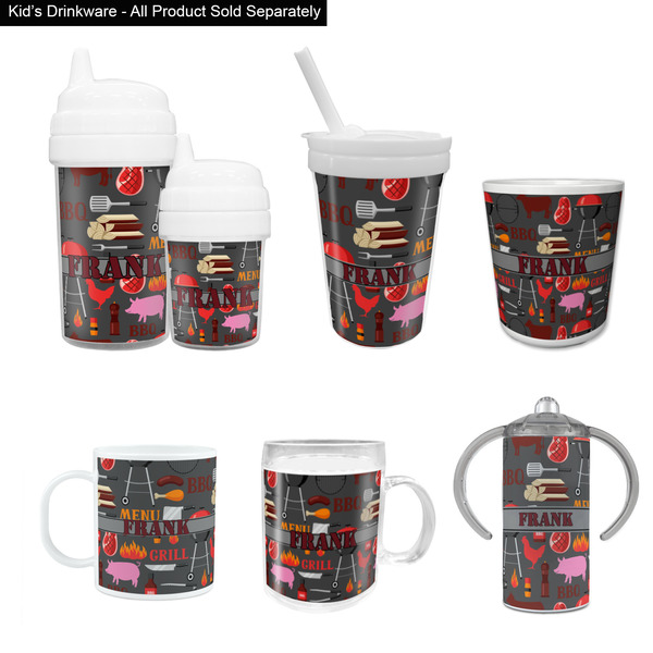 Barbeque Kid's Drinkware - Customized & Personalized
