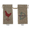 Barbeque Large Burlap Gift Bags - Front & Back