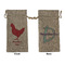 Barbeque Large Burlap Gift Bag - Front & Back (Personalized)