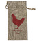 Barbeque Large Burlap Gift Bags - Front