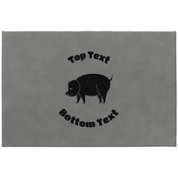 Barbeque Large Gift Box w/ Engraved Leather Lid (Personalized)