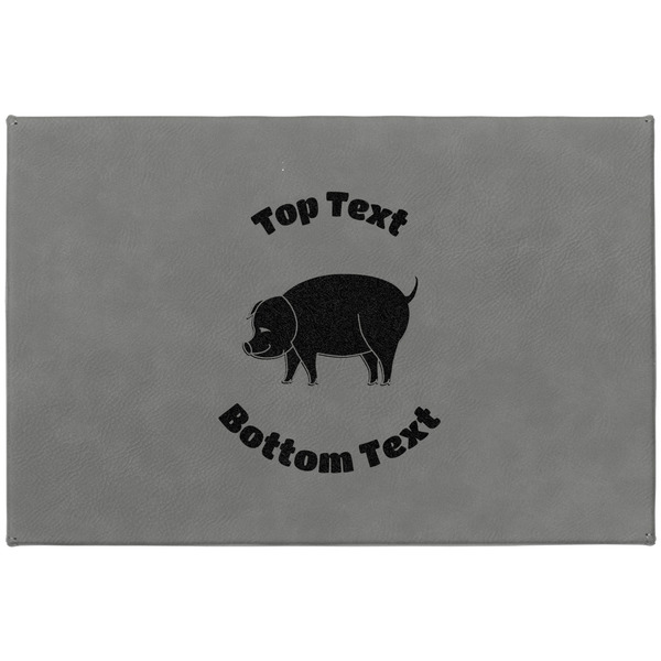 Barbeque Large Engraved Gift Box with Leather Lid - Approval