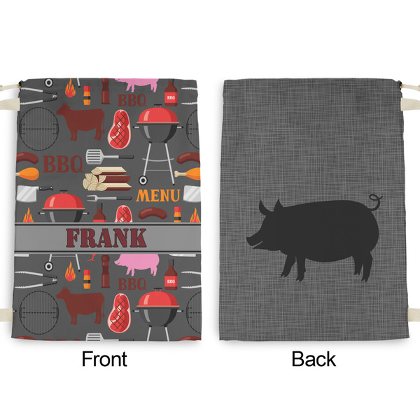 Barbeque Large Laundry Bag - Front & Back View