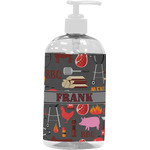 Barbeque Plastic Soap / Lotion Dispenser (16 oz - Large - White) (Personalized)