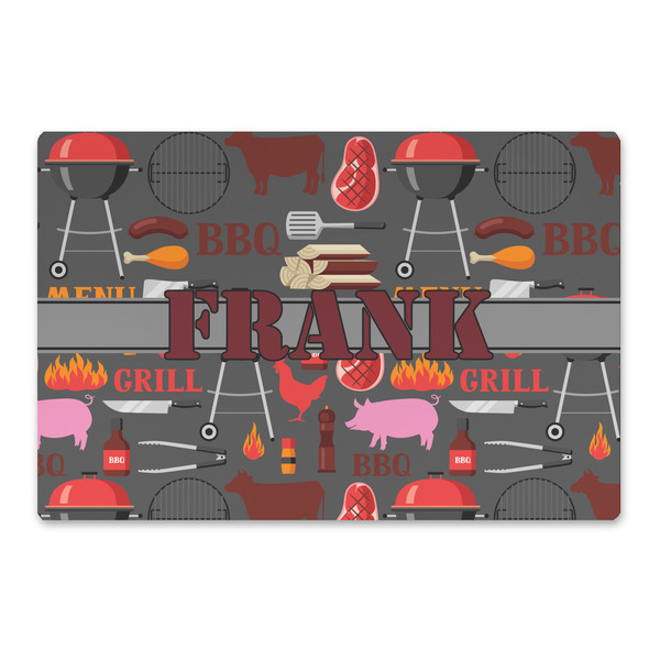 Custom Barbeque Large Rectangle Car Magnet (Personalized)