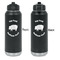 Barbeque Laser Engraved Water Bottles - Front & Back Engraving - Front & Back View