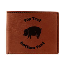 Barbeque Leatherette Bifold Wallet (Personalized)