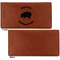 Barbeque Leather Checkbook Holder Front and Back Single Sided - Apvl