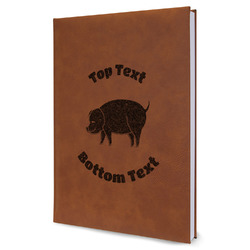 Barbeque Leather Sketchbook - Large - Double Sided (Personalized)
