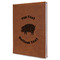 Barbeque Leather Sketchbook - Large - Double Sided - Angled View