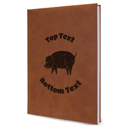 Barbeque Leatherette Journal - Large - Single Sided (Personalized)