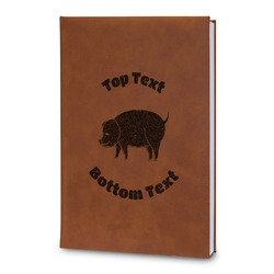 Barbeque Leatherette Journal - Large - Double Sided (Personalized)