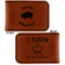 Barbeque Leatherette Magnetic Money Clip - Front and Back